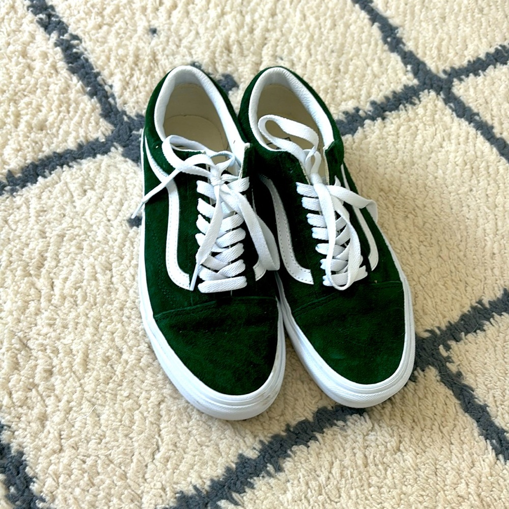 Green Suede Vans